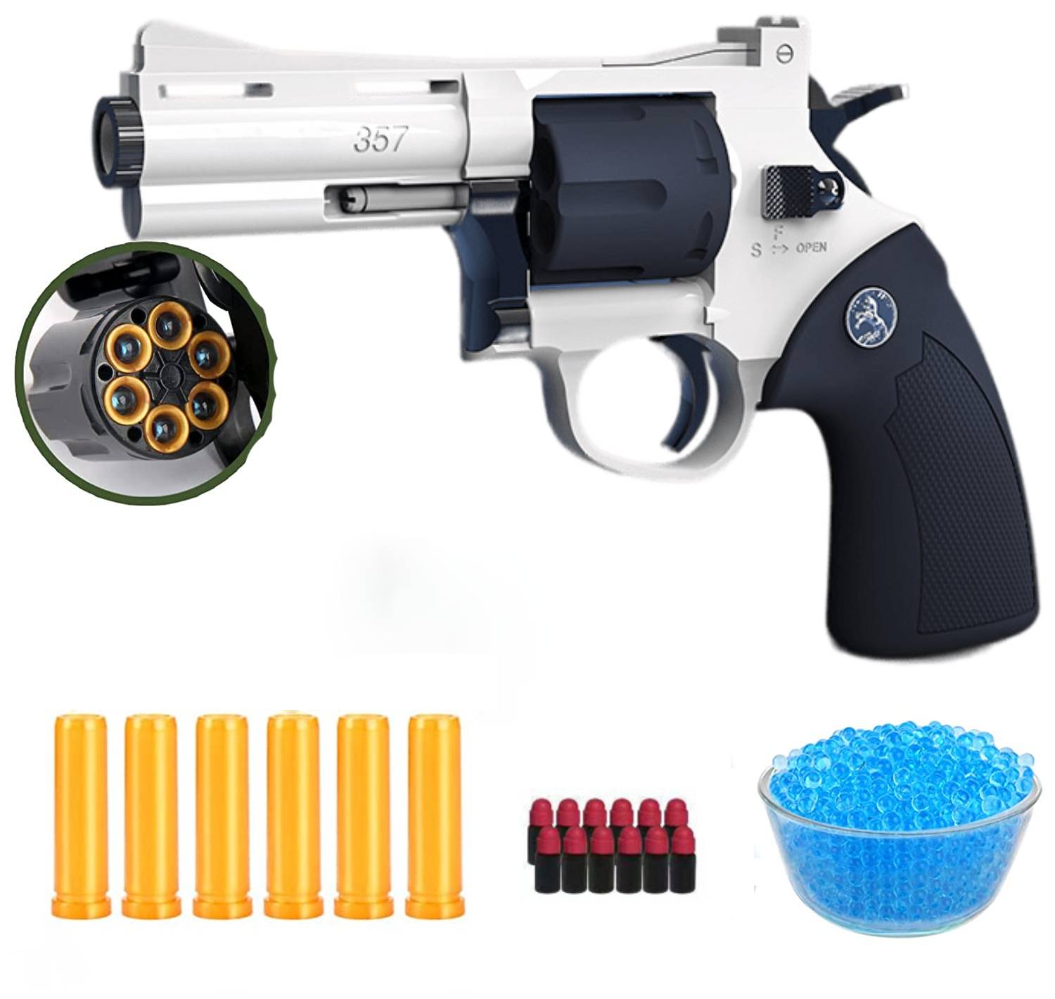 Gel Blaster Revolver Pistol Shell Ejecting Dart Blaster – UK Gel Blasters