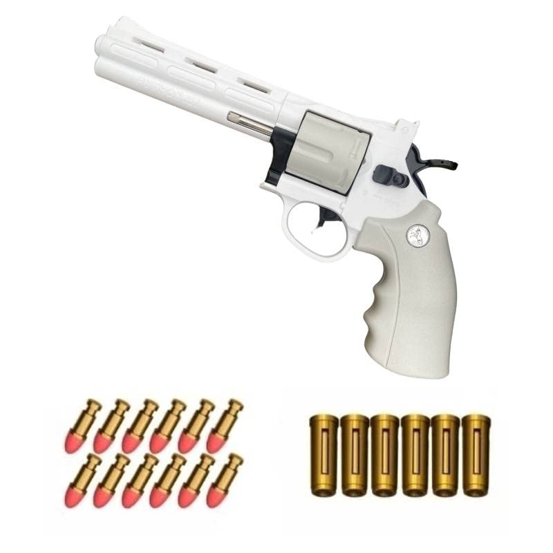 Revolver Semiauto Pistol Soft Dart Blaster - Cosplay / Prop Toy Gun